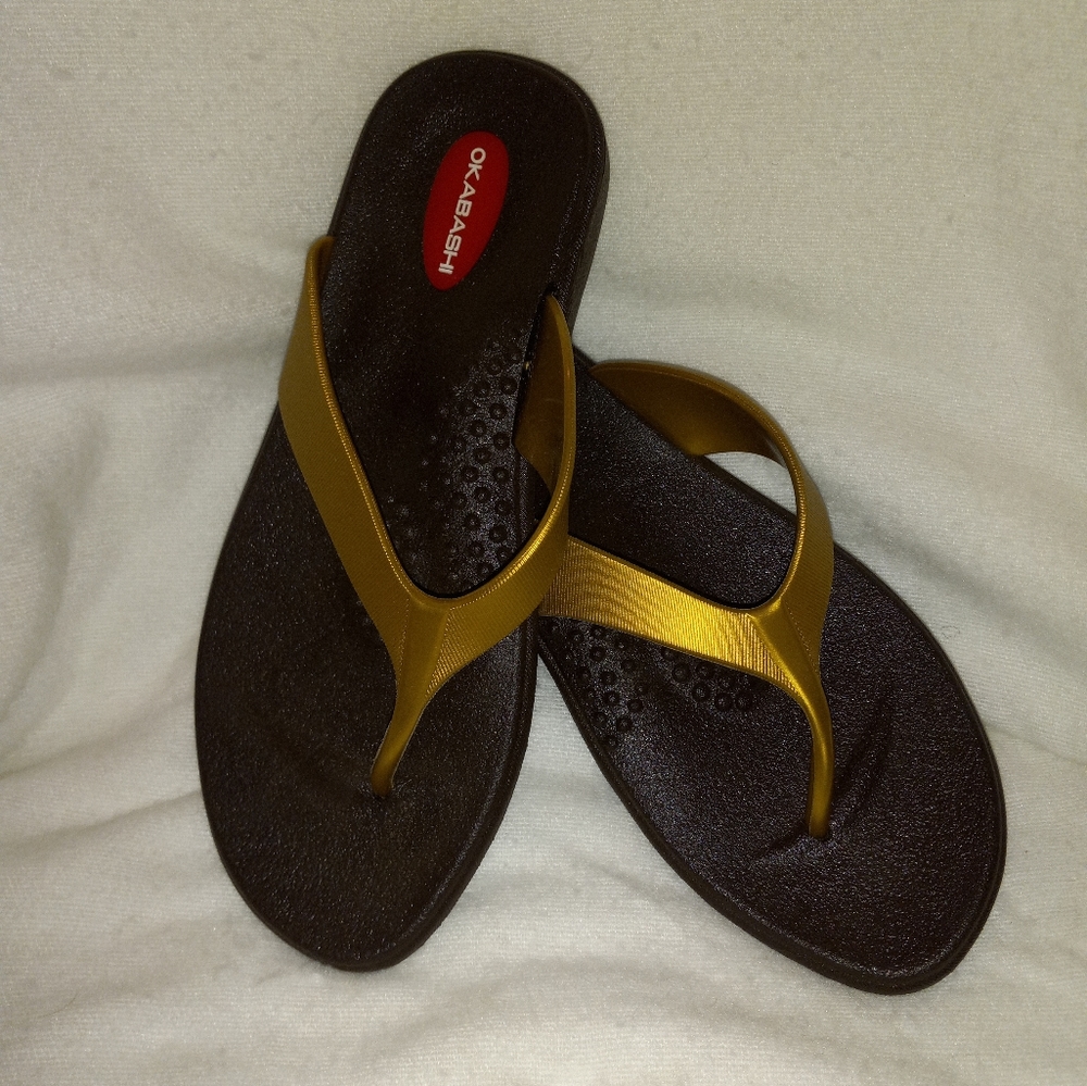 OKABASHI sandals flip flops SIZE S NWOT
